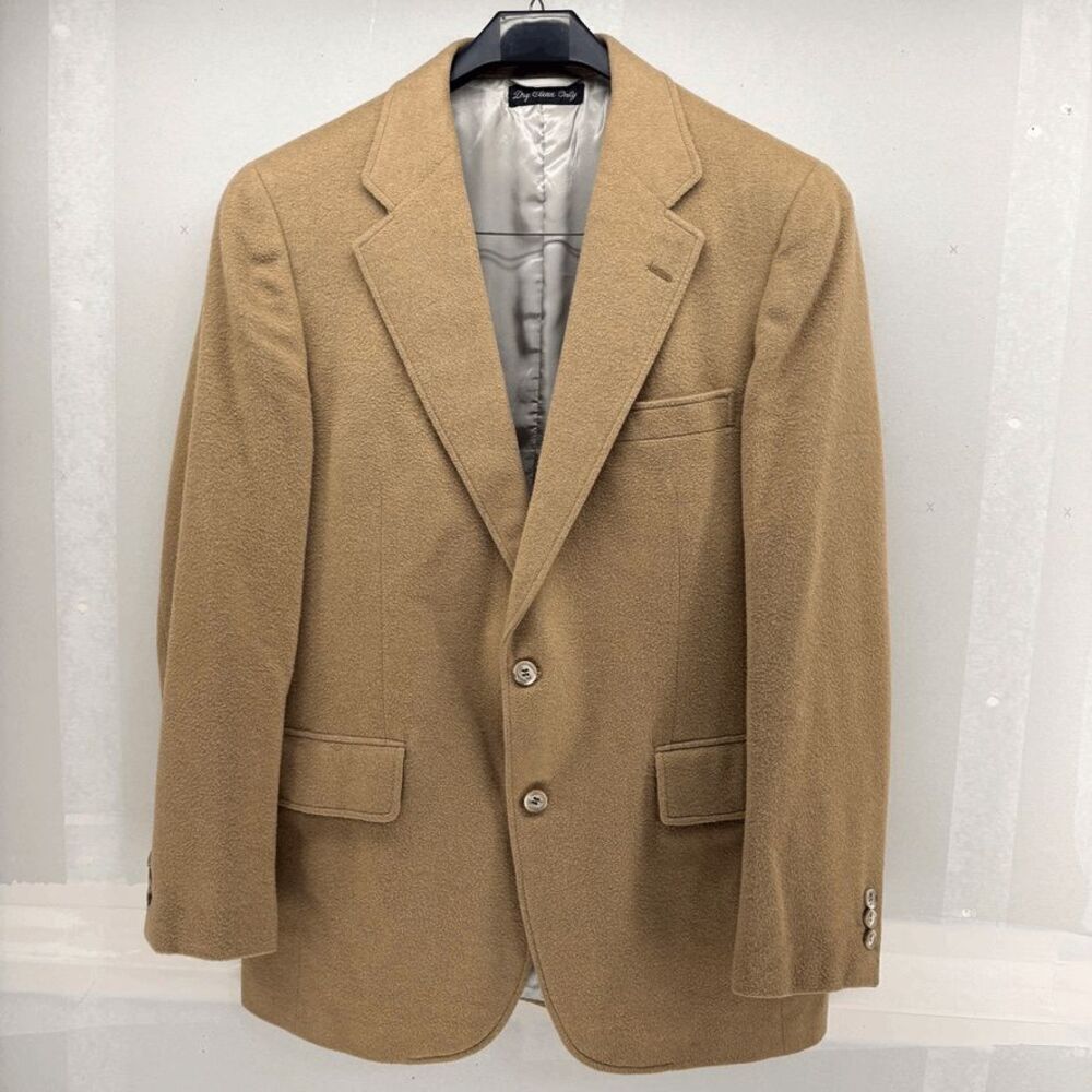 Vintage Southwick Camel Hair Blazer 42R Union Made‎ In USA Dry Cleaned READ